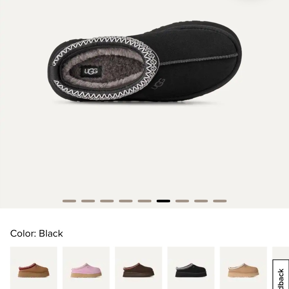 UGG Black Cozy Slipper
